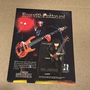 Paul Loranger - Carvin Guitars - 2003 Print Advertisement
